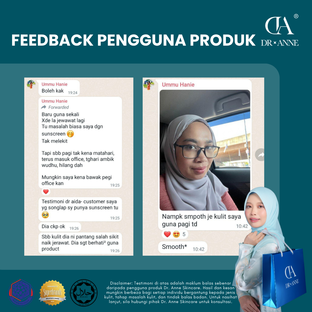 Testimoni pelanggan Dr Anne