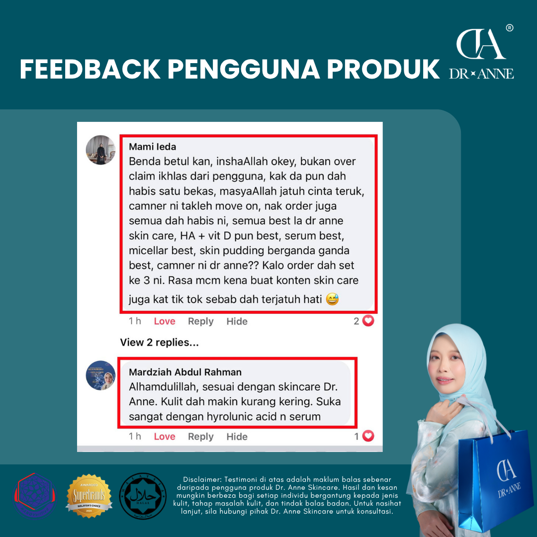 Testimoni pelanggan Dr Anne