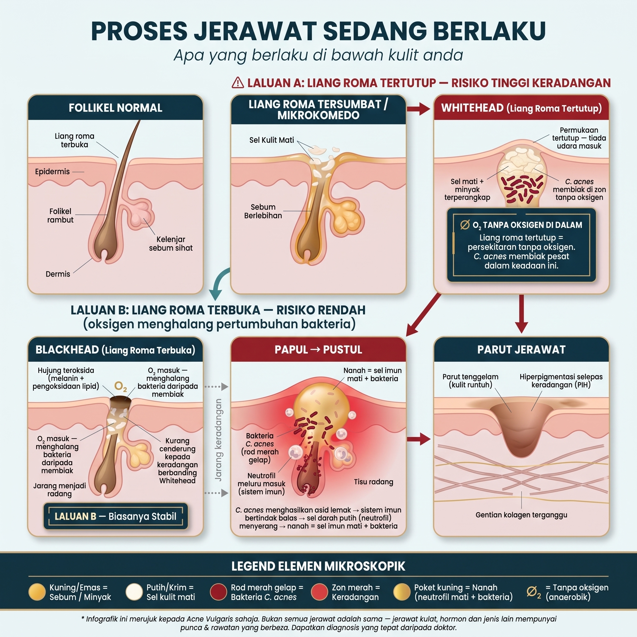 Apa berlaku dalam pori kamu — infografik