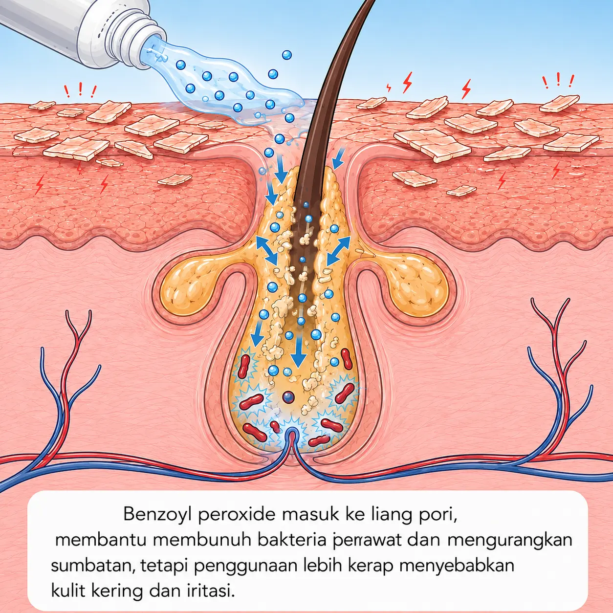 ubat sapu jerawat benzoyl peroxide